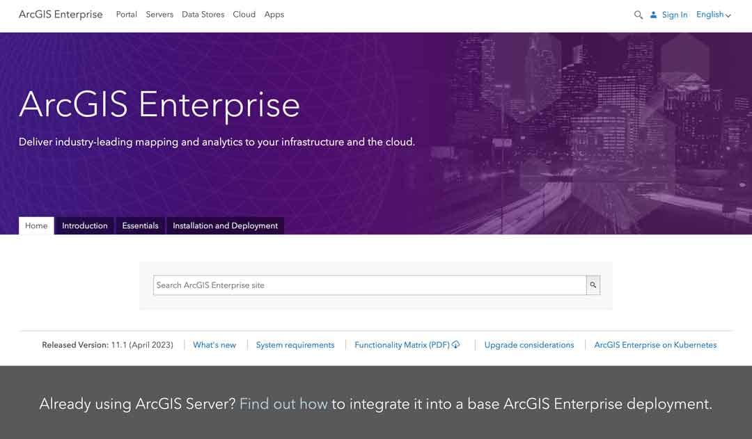 What is ArcGIS Enterprise? platform illustration