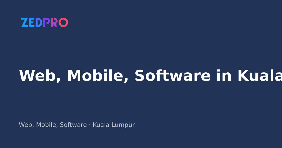 ZedPro Web Design, App & Mobile Development