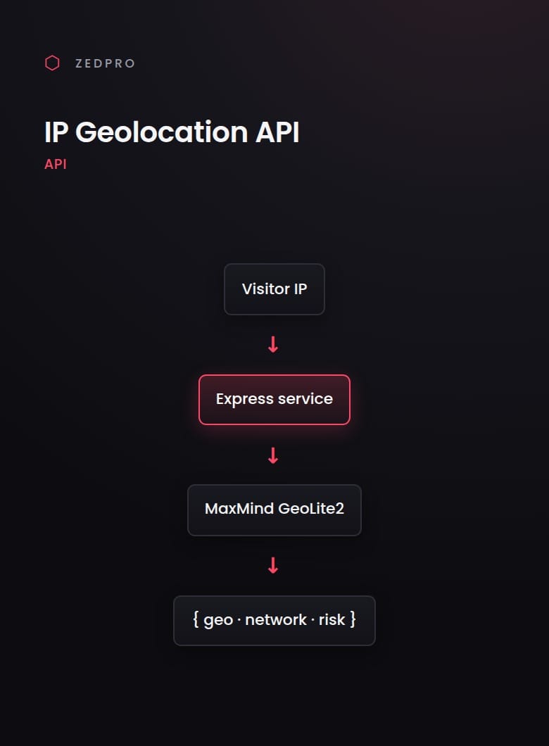 IP Geolocation API project visual